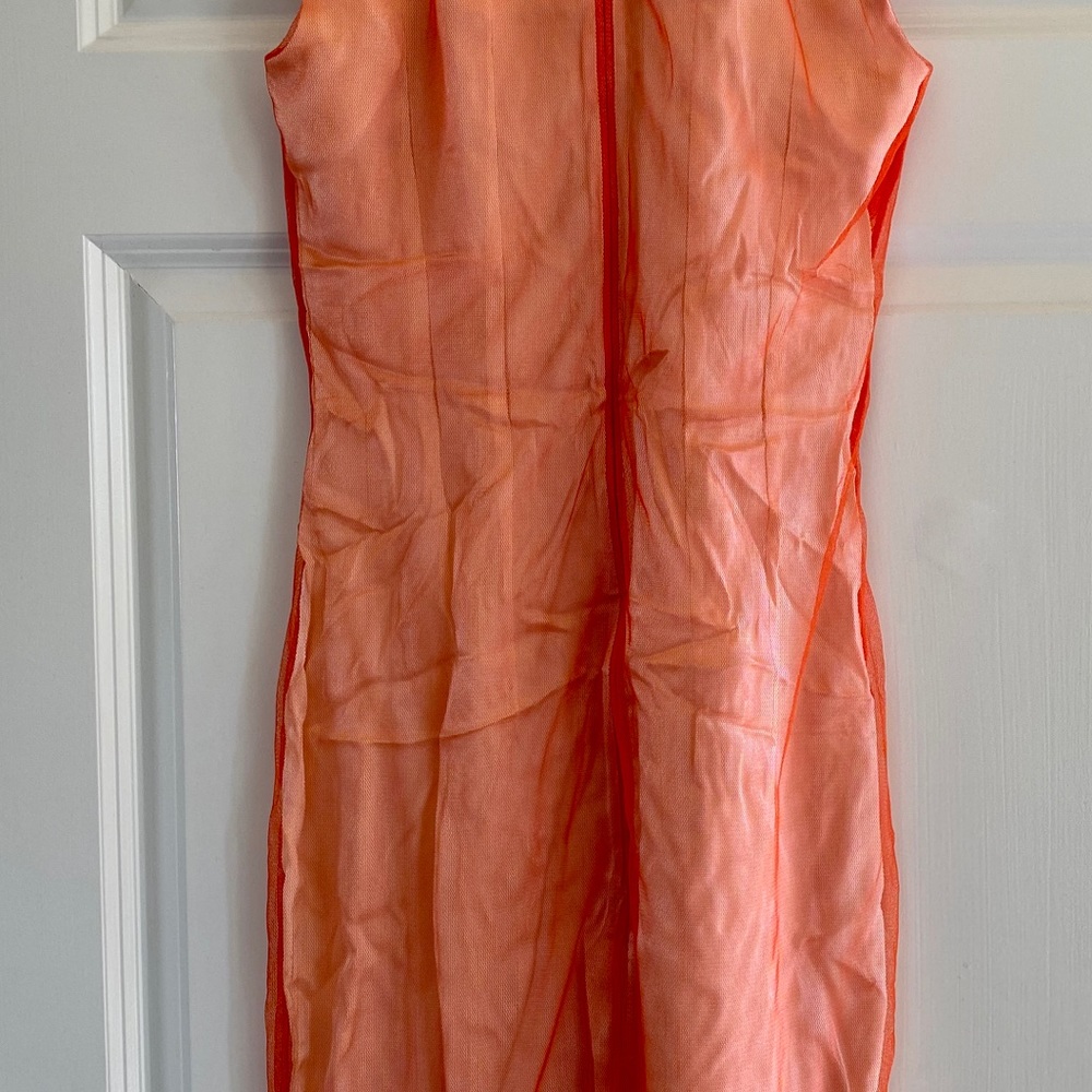 Elegant silk dress - French designer